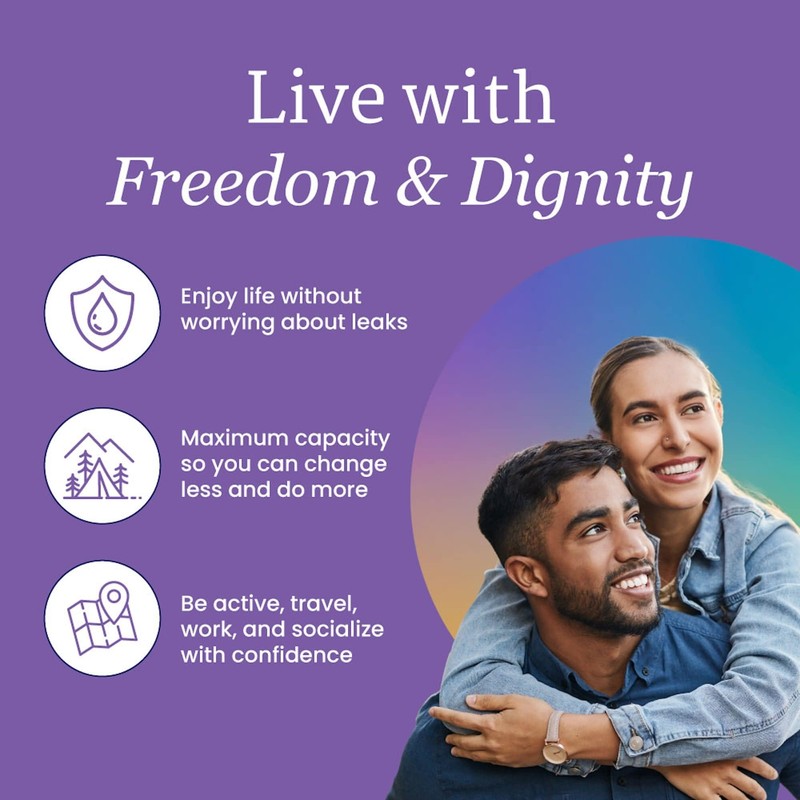 NorthShore DynaDry Supreme Liners Incontinence for Women and Men, X-Large,