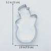 LILIAO Snowman Cookie Cutter for Winter Christmas, 2.9 x 5.1