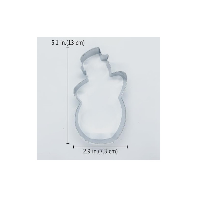LILIAO Snowman Cookie Cutter for Winter Christmas, 2.9 x 5.1