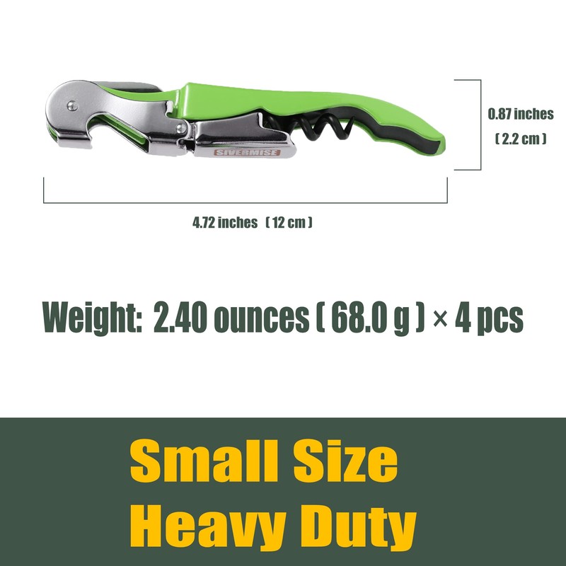 SIVERMISE ソムリエナイフ ワインオープナー 栓抜き(マルチカラー4個)