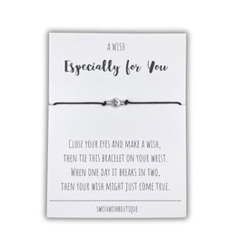 Initial Bracelet, Friendship Bracelet, Wish Bracelets, Best Friend Jewellery, Make a Wish Bracelet, String Bracelets for Women, Wish String Bracelet, Name Bracelet (L)