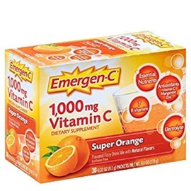 Emergen-C Super Orange, 30-count, 1000MG (2 Pack)