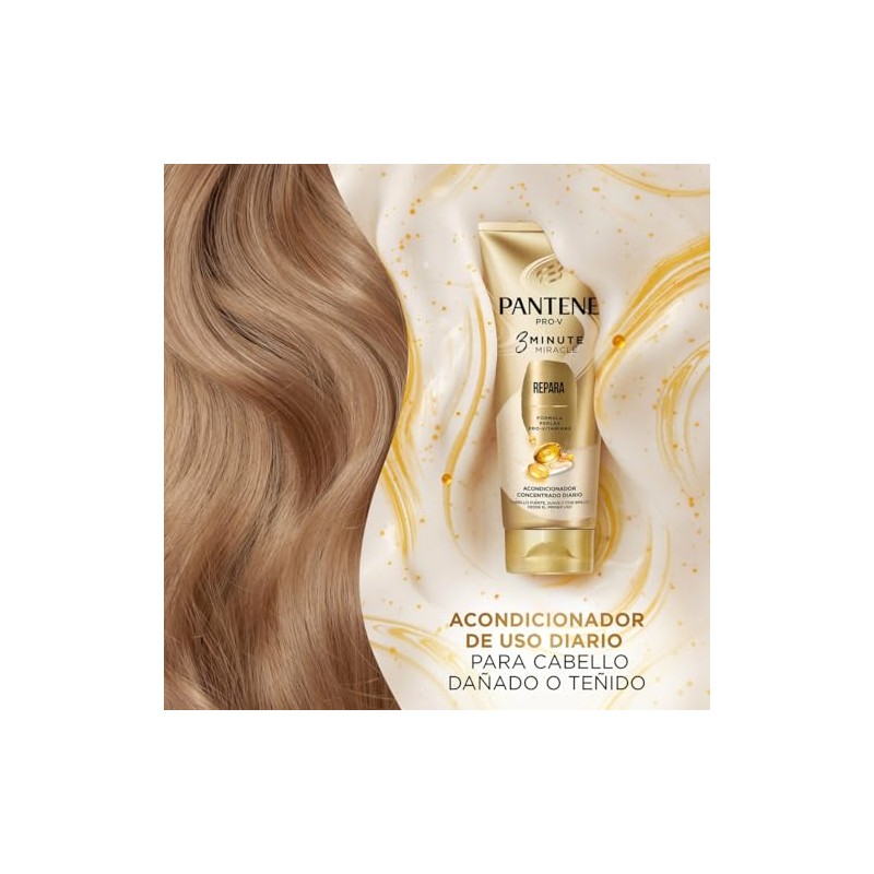 Pantene Pro-V 3 Minute Miracle Repara Acondicionador Concentrado Diario 170
