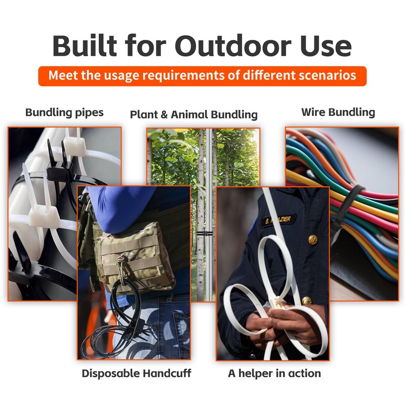 Heavy Duty Zip Tie -6pcs black