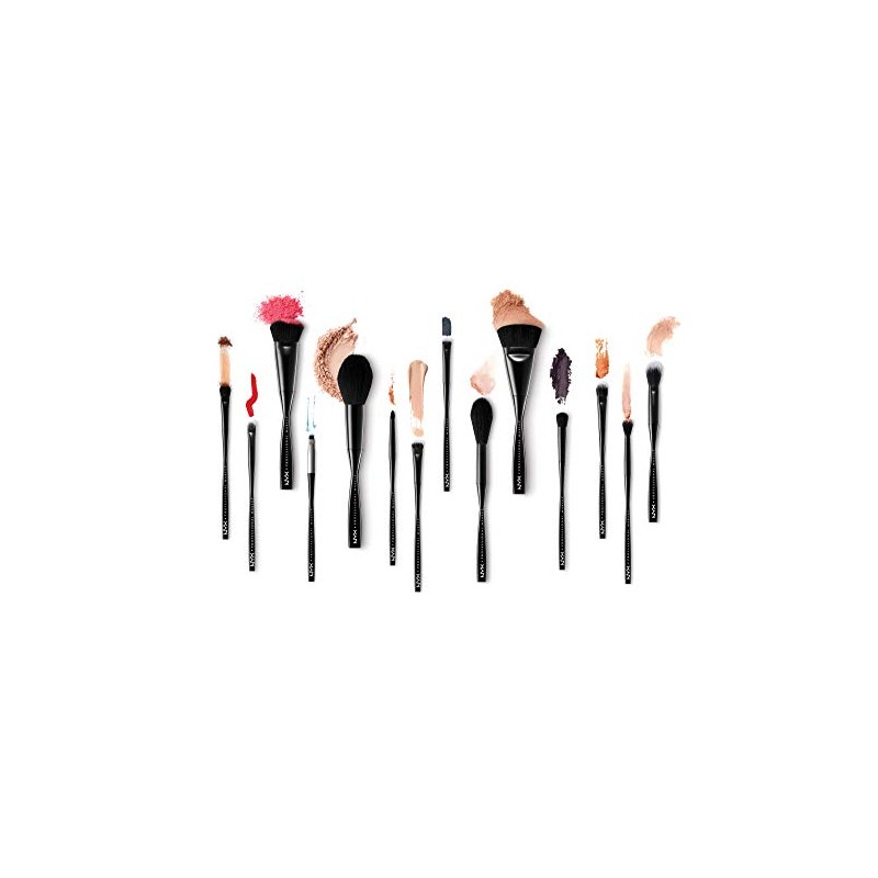 NYX - Brocha de maquillaje profesional con texto en inglés
