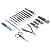 18 Pcs Manicure Set Portable Eyebrow Trimmer Dead Skin Pliers