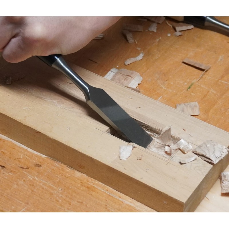 KAKURI DIY Chisel, White Oak Handle, Blade Edge 1.5 inches