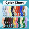 EMEM Apparel Women's Ladies Solid Colored Opaque Dance Ballet Costume