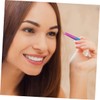 Healvian 2pcs Professional Eyebrow Tweezers Portable Stainless Tool with Brush