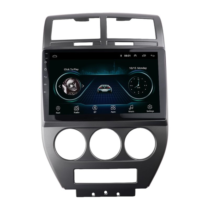 DKMUS Radio Stereo Bezel for Jeep Compass 2007-2010 Dash Installation