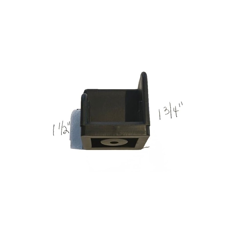 TECHVALET Black Tall Heavy Duty Right Hand Pontoon Hinge Gate