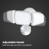 Feit Electric Outdoor LED Triple Head Solar Security Flood Lights