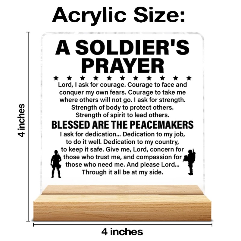 Soldiers Gifts for Him, Religious Army Graduation Gift for Army
