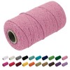 Uiopa Macrame Cord 1.5mm x 100m, Thick Rope Yarn Natural
