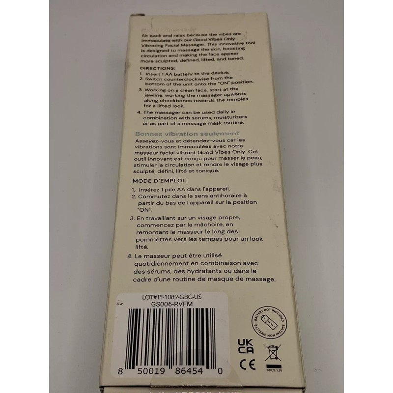 Glossmetics, Good Vibes Only, Vibrating Facial Massager To Define And