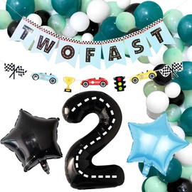 Two Fast Birthday Decorations Two Fast Banner Growing Up Two Fast Birthday Decor Second Birthday Decorations Boy