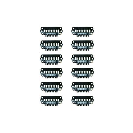 YOYO Fastening Metal Fittings, One Touch Pin, Wig, Pin for Hair Extensions, Hook Type, Clip Stopper, Hat Pins, Wig Fasteners, Set of 12