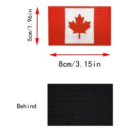 [36Packs] 12Packs Multiple Canada Flag Patch + 24Packs Canada Pin - Canada Maple Leave Patch and Pins for Bags Travels