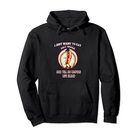 Baseball I Just Want to Eat Hot Dogs Tell Umpire He's Blind Pullover Hoodie