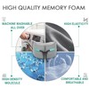 PILCAVE Travel Neck Pillows Adjustable Memory Foam Travel Pillows Chin