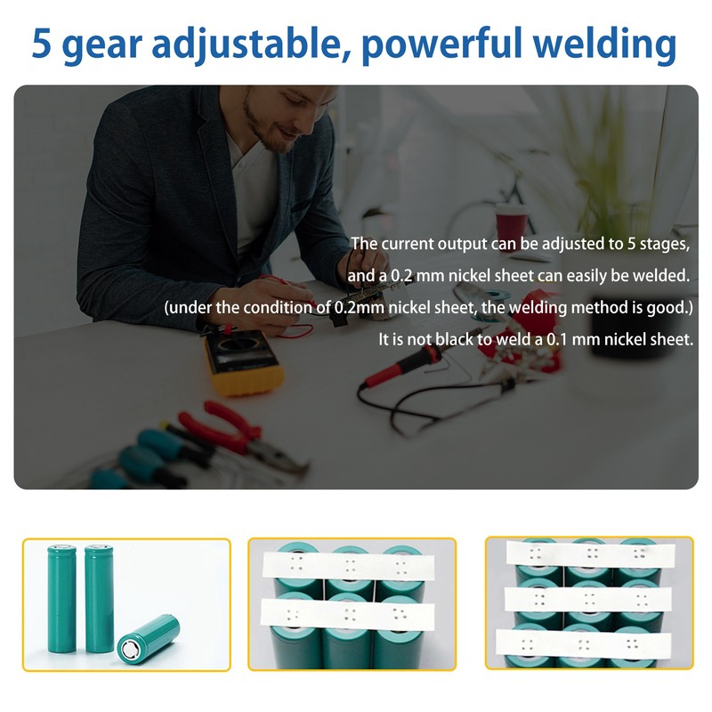 Spot Welder 5 Gears Adjustable Portable Handheld Spot Welding Machine