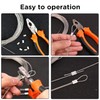 YAMASO 200pcs 1/16" Aluminum Crimping Loop Sleeve, Cable Ferrule Wire