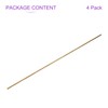 DMiotech 4 Pack 3mm x 300mm Solid Round Brass Rods