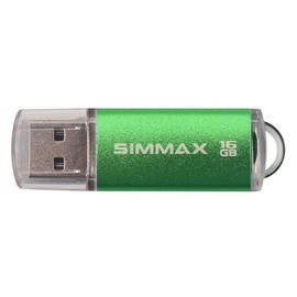 SIMMAX 5 Pack 16 GB USB 2.0 Flash Drive Memory Stick Thumb Drive Pen Drive con LED Indicador, 16GB 2Pack Blue Green