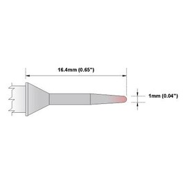 Thermaltronics PM80CS154 Conical Sharp 1.0mm (0.04in)