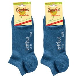 BestSale247 6-12 Pairs Unisex Bamboo Trainer Socks No Seam with Reinforced Toe and Heel - Wellness Stockings - Antibacterial, 6 pairs / jeans, 35 - 38