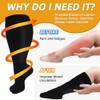 KoMico 3 Pairs Plus Size Compression Socks for Women &