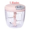 Multifunctional Garlic Chopper, Hand Pull String Garlic Chopper for Kitchen,