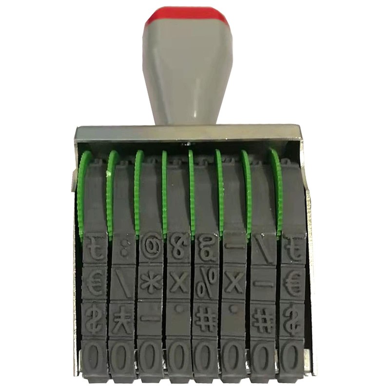 WANLIAN Classic Number Stamp 7mm 8 Band Rubber Numbering Stamp