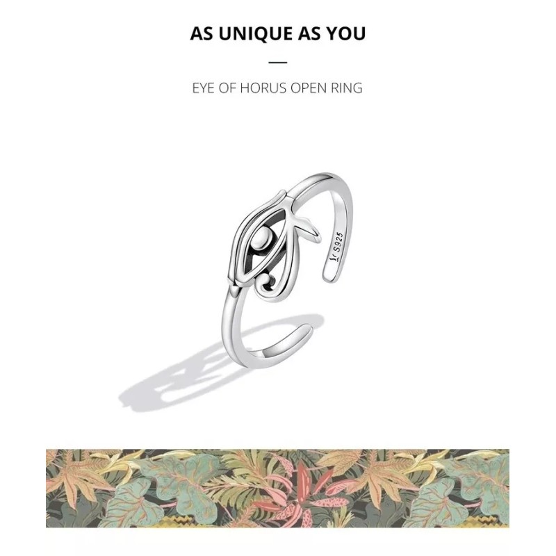 TENDER LIHOME Anillo Protección Ojo Turco Plata .925 Mujer Ajustable