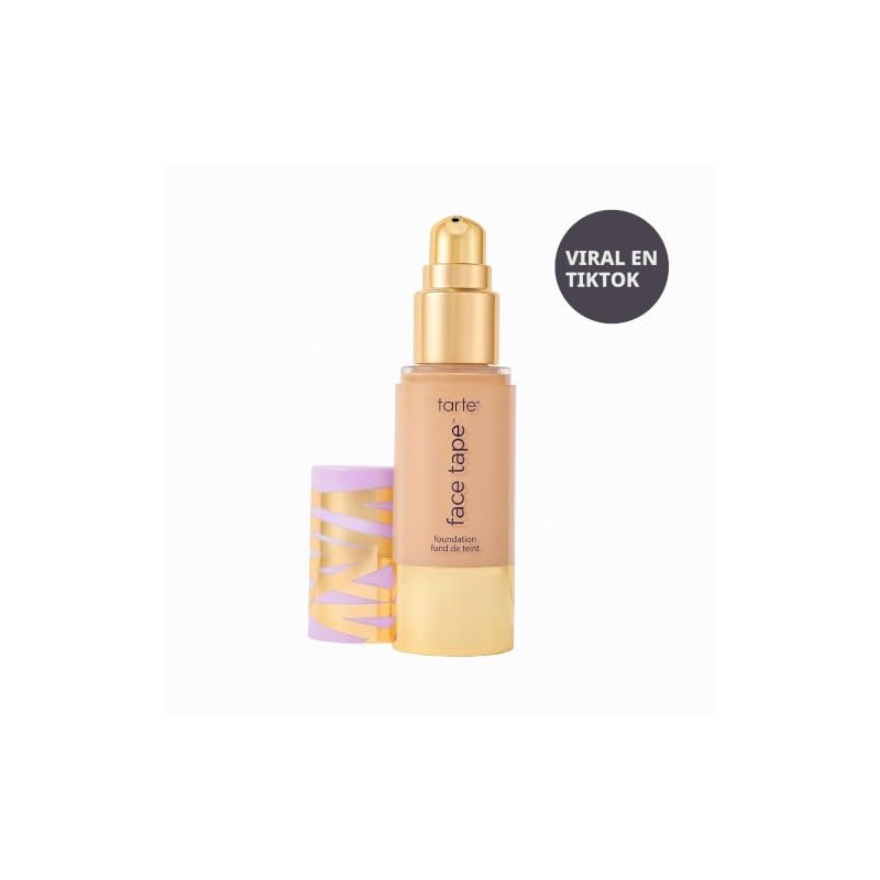 Tarte Face Tape Foundation – Maquillaje impermeable de cobertura completa,