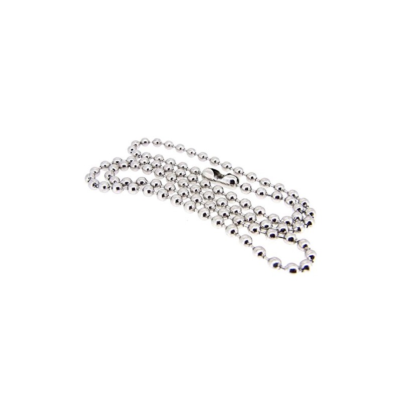 Ball Chain, Stainless Steel, 0.12 inches (3.0 mm), 17.7