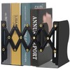 Hossejoy Adjustable Bookends, Heavy Duty Metal Book Ends, Expandable Bookcase