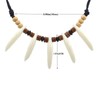 Scddboy Caveman Necklace,Jungle Necklace,Bone Tooth Necklace for Indian Tribe Prayer