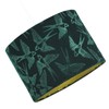 Highlighted Bird Decorated Dark Forest Green Velvet Fabric Lamp Shade