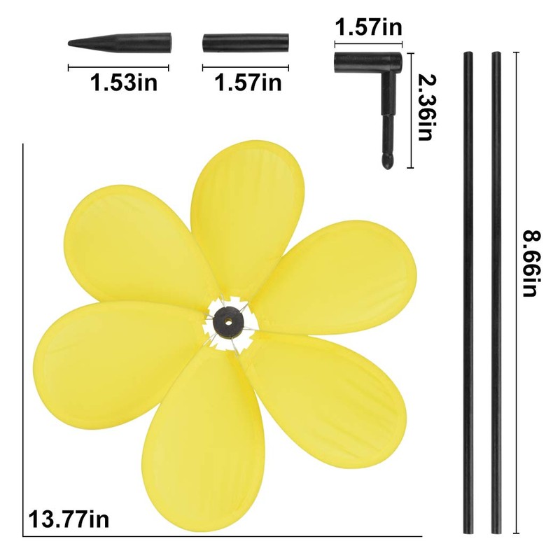B bangcool Wind Spinners Sunflower Lawn Pinwheels Windmill Party Pinwheel