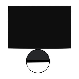 Guitar Anatomy XL Blank Pickguard Material Electric Guitar Scratchplate 290mm x 440mm - Black (Single Ply)