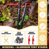 Wise Owl Outfitters Tent Stakes Heavy Duty 16 Pack –