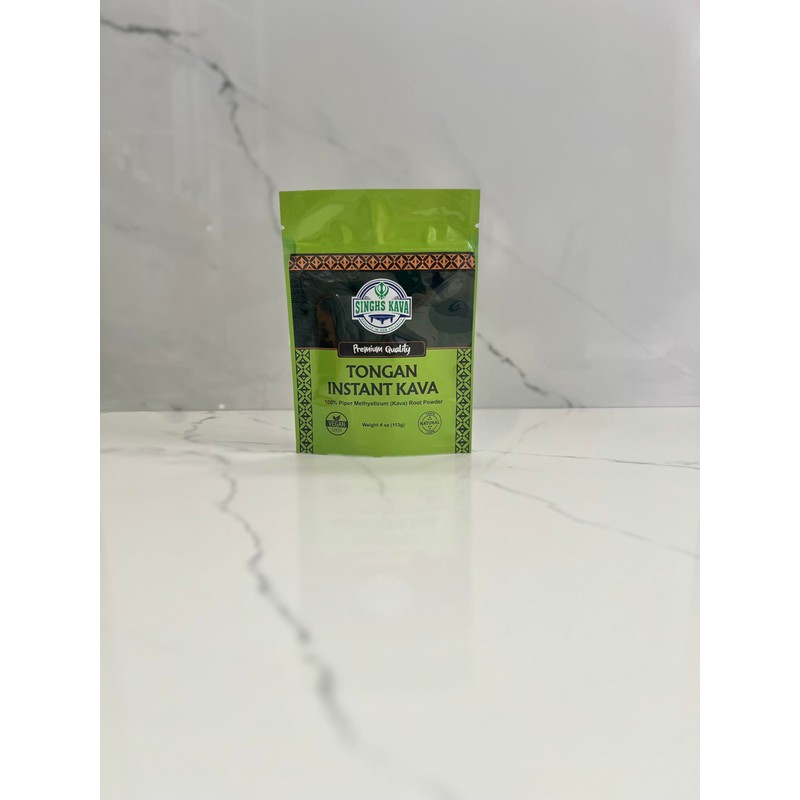 SINGHS Micronized Instant Kava Powder - Tongan Kava, 4 Ounce