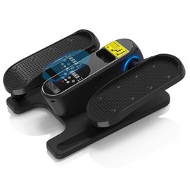 Under Desk Elliptical Machine, Electric Seated Pedal Exerciser,Elliptical Leg Exercisers for Seniors,Mini Ellipse Leg Exerciser with Remoter,12 Adjustable speeds Pedal Exerciser (Black)