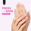 LKE Professional Press-On Nails, Pink French Manicure Style, Premium Salon