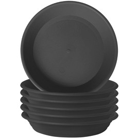 GREGICH 6 Pack Plastic Plant Saucer Plant Tray 5.9" at Bottom 7.5" at Top, Plant Saucers for Indoors Planter Trays for Flower Pot Saucer, Thick Durable Sturdy Water Drainage Drip Tray Pot Base Outdoor