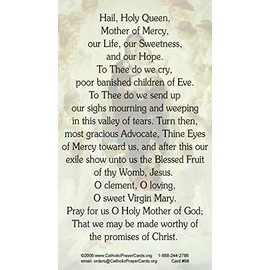 Keeping God in Sports Hail Holy Queen Prayer Card (10-pack)