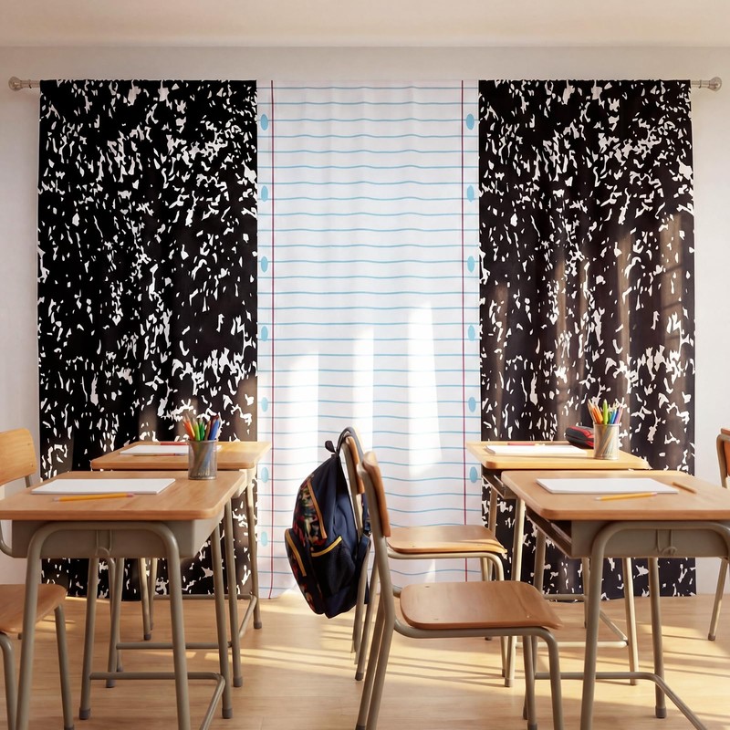Boao Back to School Backdrop Notebook Paper Backdrop 79 x
