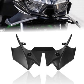 CHIFUN Front Spoiler Winglets Replacement for Kawasaki Z650 2020 2021 2022 2023 2024 Motorcycle Downforce Fairing Aerodynamic Beak Nose Cone Extension