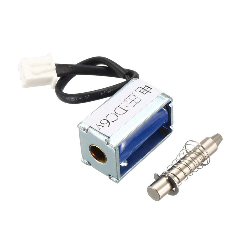 uxcell DC 12V 3mm/35g 4mm Push Pull Type Mini Solenoid